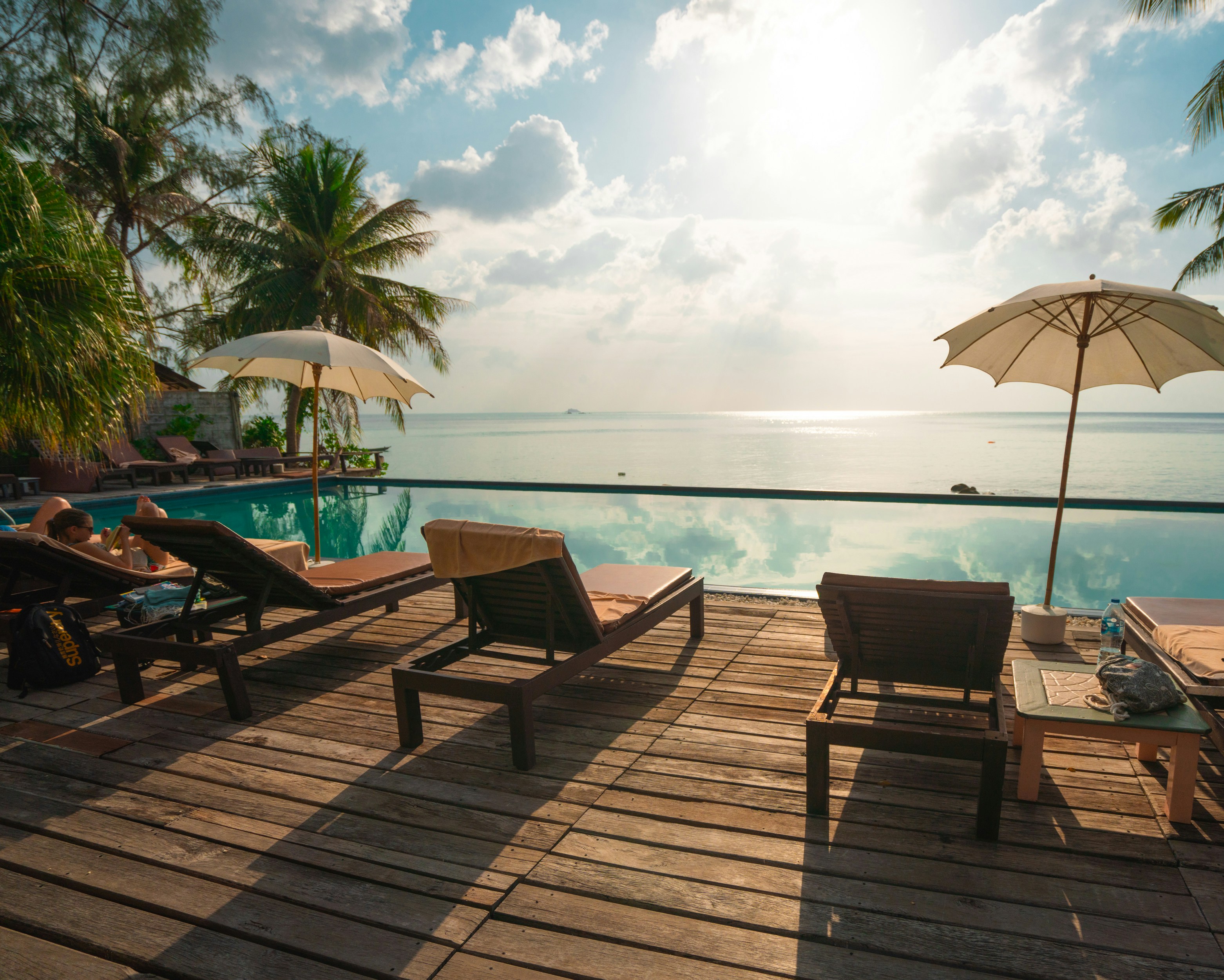 Luxury Caribbean resort pool and ocean view for Jamaica inspiration