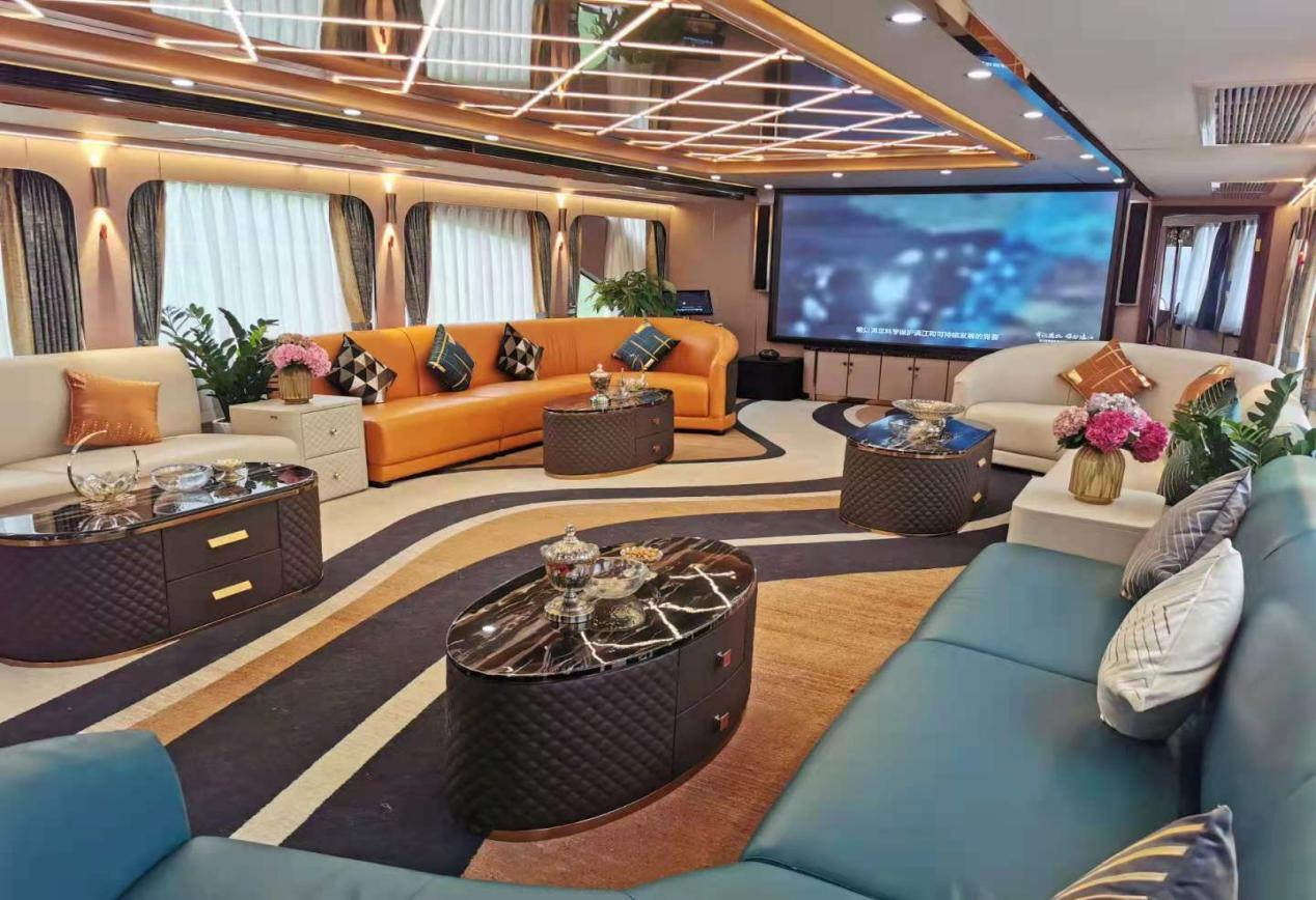 Luxury river cruise ships moored along the Danube