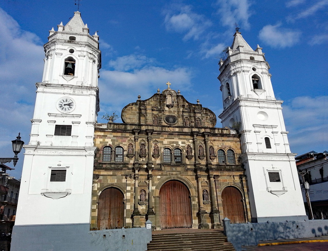 Historic Casco Viejo architecture in Panama City
