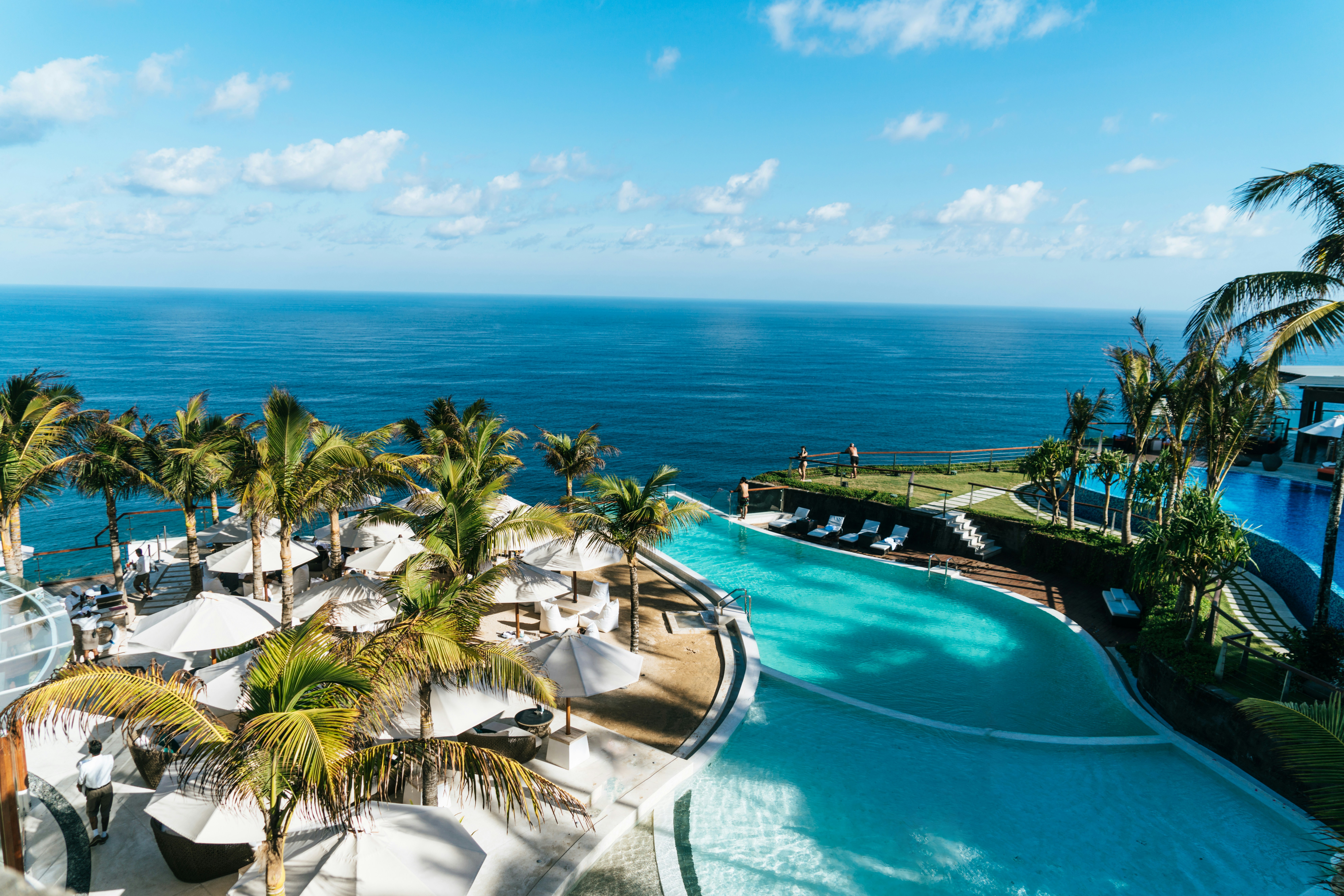 Luxury all-inclusive resort pool in Punta Cana style